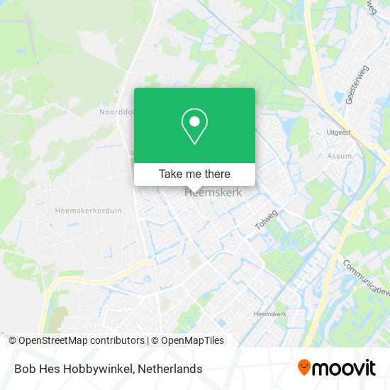 Bob Hes Hobbywinkel map