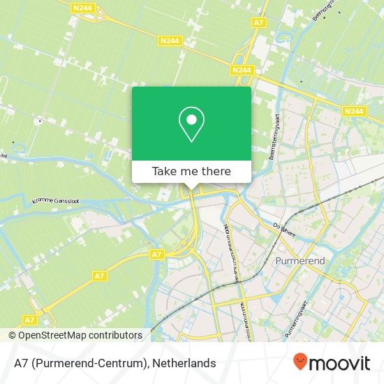 A7 (Purmerend-Centrum) Karte