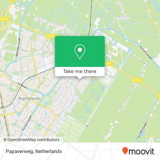 Papaverweg map