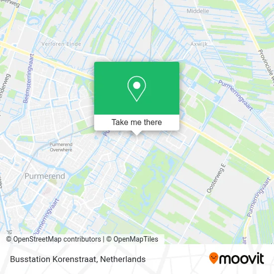 Busstation Korenstraat map