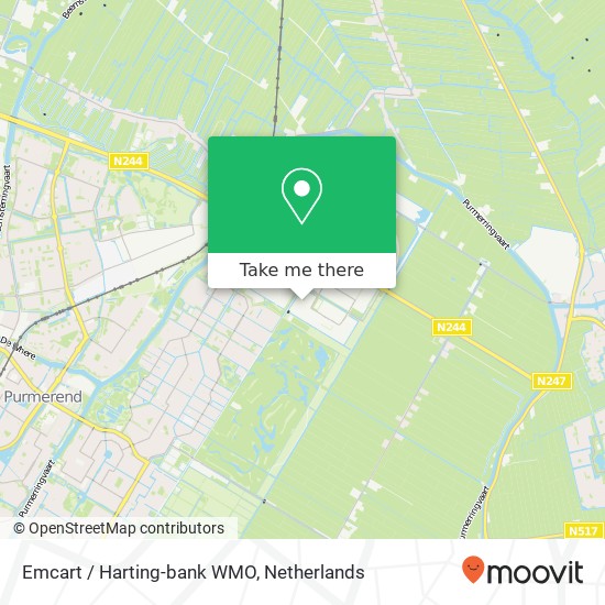 Emcart / Harting-bank WMO Karte