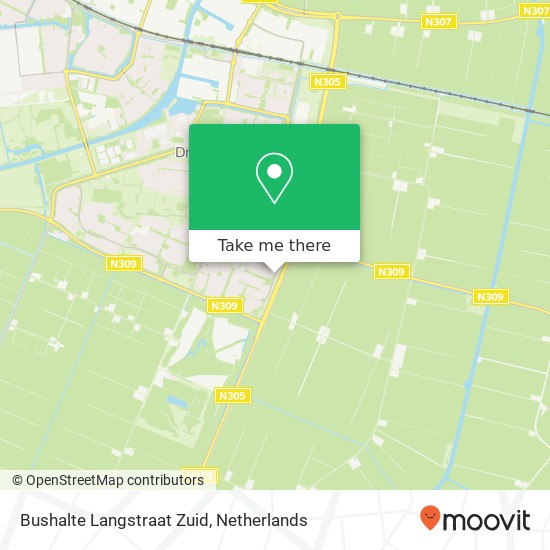 Bushalte Langstraat Zuid map