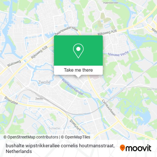 bushalte wipstrikkerallee cornelis houtmansstraat map