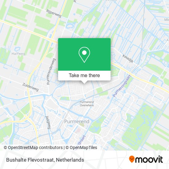 Bushalte Flevostraat map