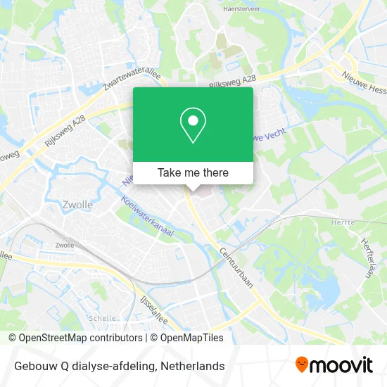 Gebouw Q dialyse-afdeling map