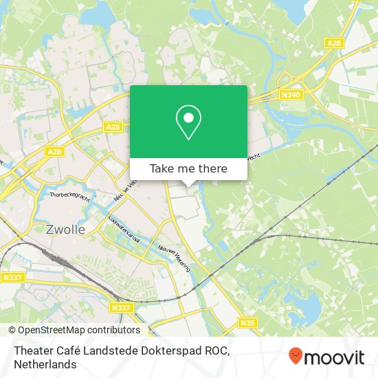 Theater Café Landstede Dokterspad ROC map