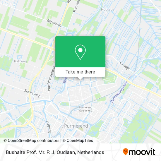 Bushalte Prof. Mr. P. J. Oudlaan map