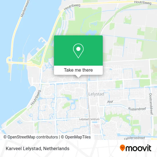 Karveel Lelystad map