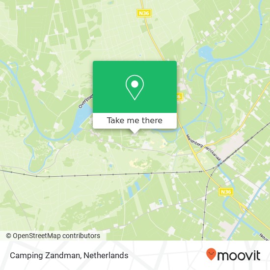 Camping Zandman map