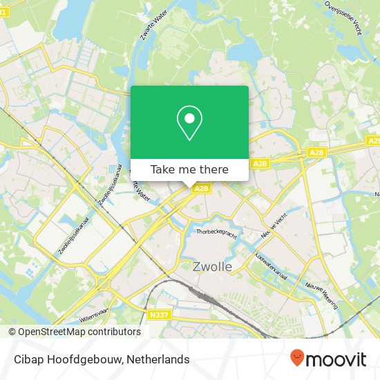 Cibap Hoofdgebouw map