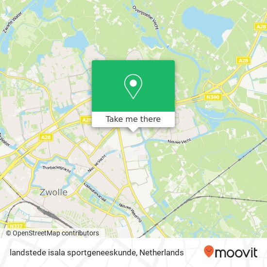 landstede isala sportgeneeskunde map