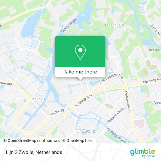 Lijn 2 Zwolle map