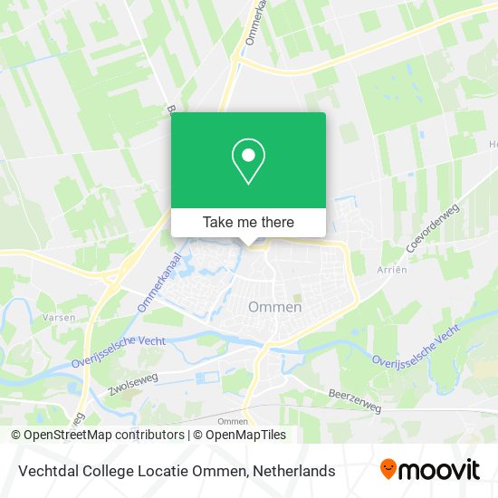 Vechtdal College Locatie Ommen map