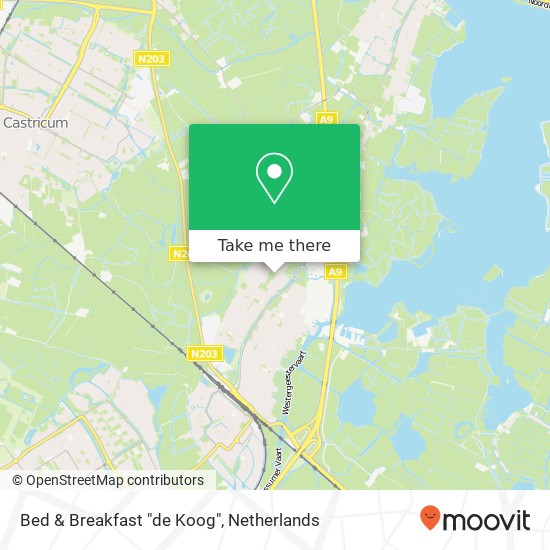 Bed & Breakfast "de Koog" Karte