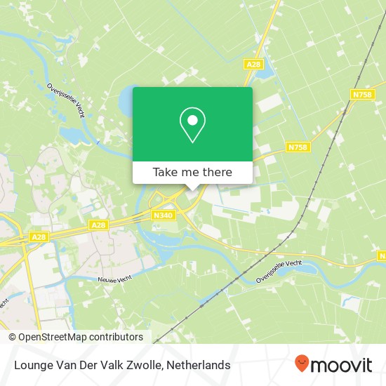 Lounge Van Der Valk Zwolle map