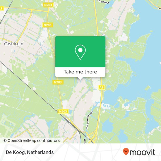 De Koog map