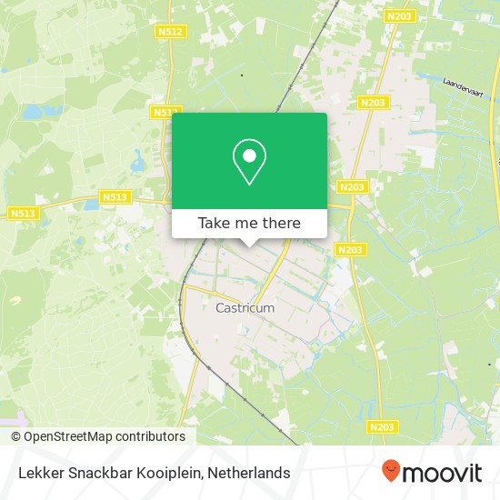 Lekker Snackbar Kooiplein map