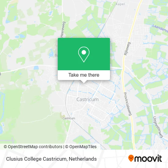 Clusius College Castricum map