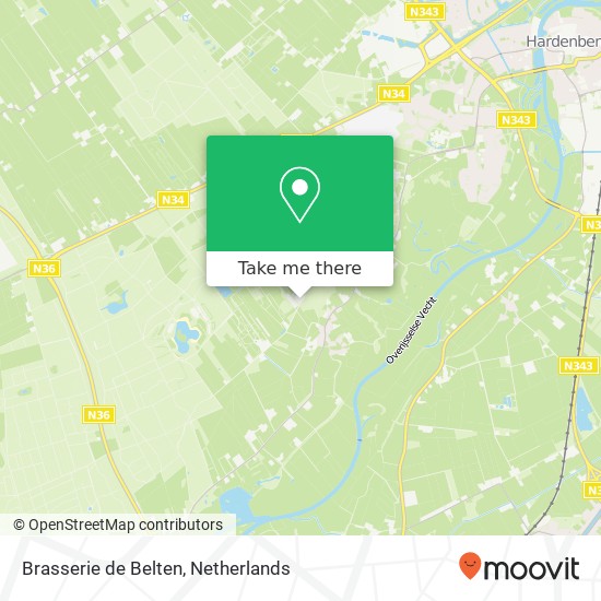 Brasserie de Belten map