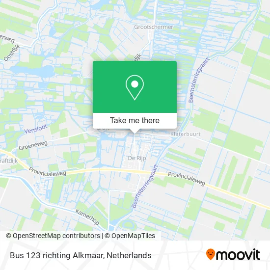 Bus 123 richting Alkmaar map