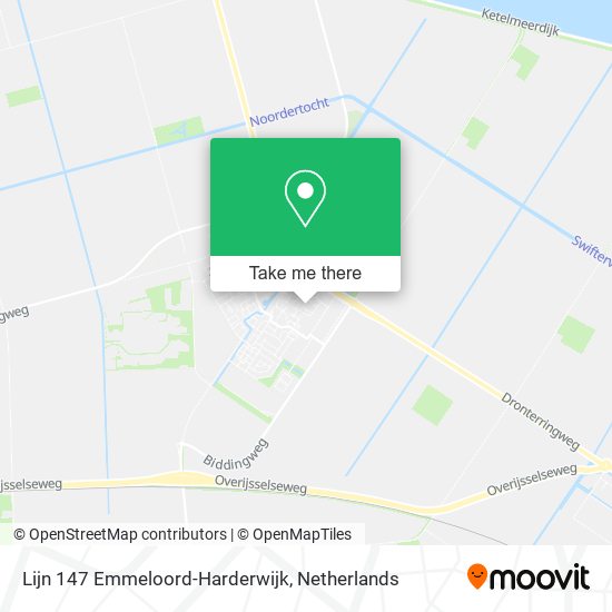 Lijn 147 Emmeloord-Harderwijk map