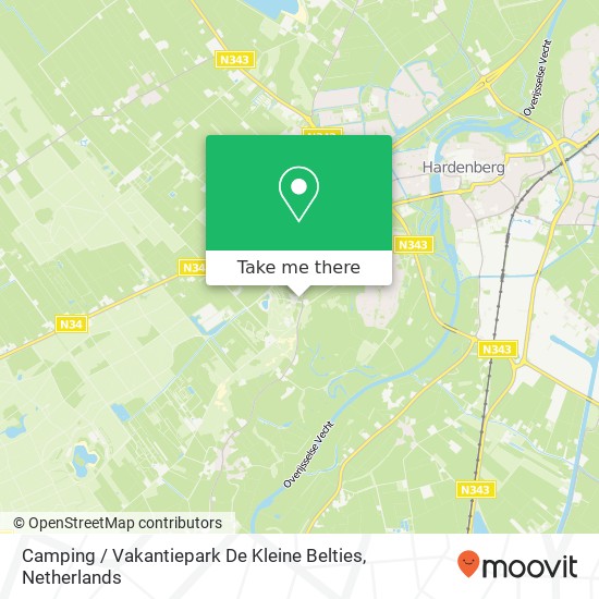 Camping / Vakantiepark De Kleine Belties map