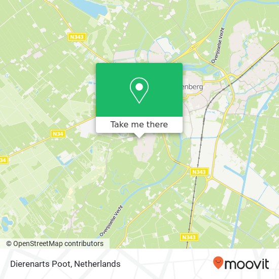 Dierenarts Poot map