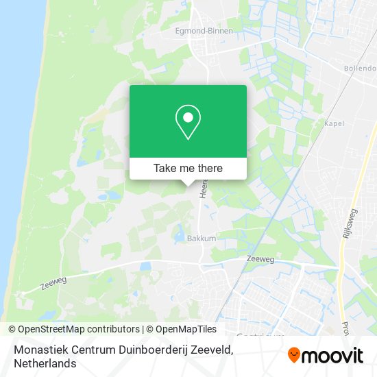 Monastiek Centrum Duinboerderij Zeeveld map