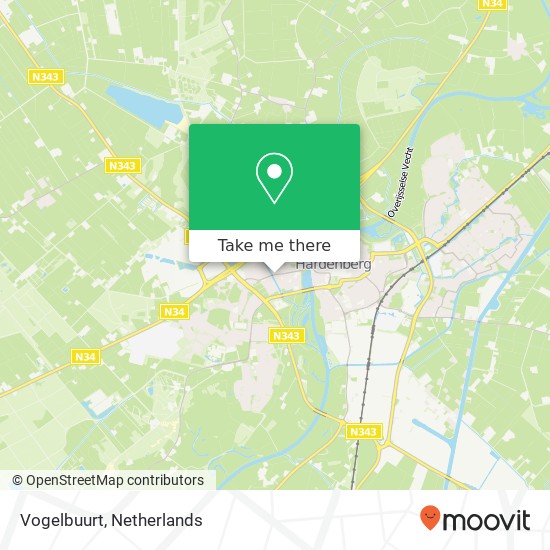 Vogelbuurt Karte