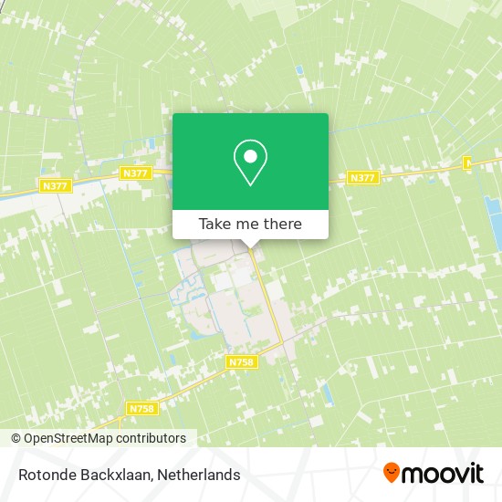 Rotonde Backxlaan map