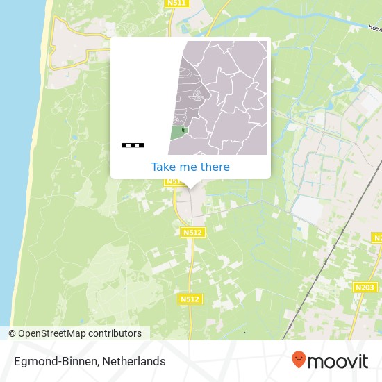 Egmond-Binnen map