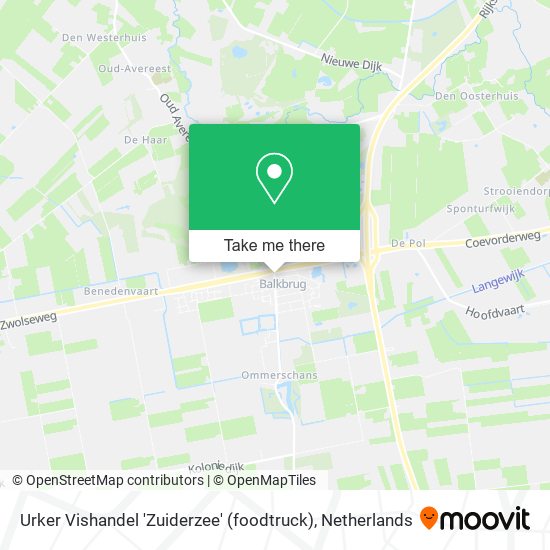 Urker Vishandel 'Zuiderzee' (foodtruck) map