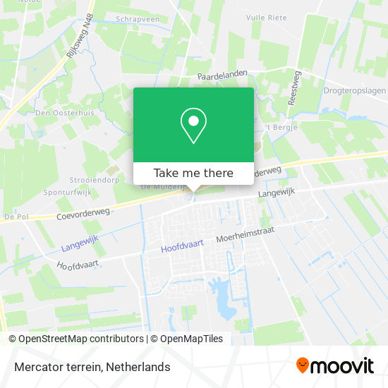 Mercator terrein Karte