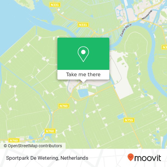 Sportpark De Wetering map