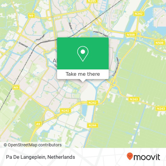 Pa De Langeplein map