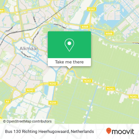 Bus 130 Richting Heerhugowaard Karte