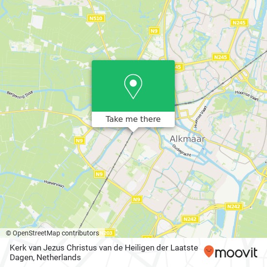 Kerk van Jezus Christus van de Heiligen der Laatste Dagen map