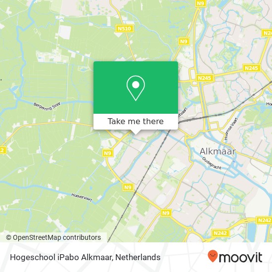 Hogeschool iPabo Alkmaar map