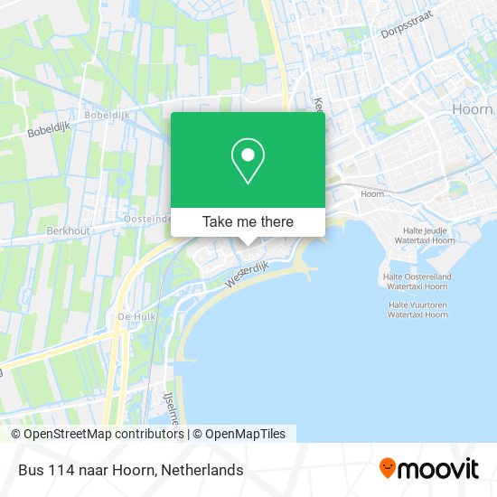 Bus 114 naar Hoorn map