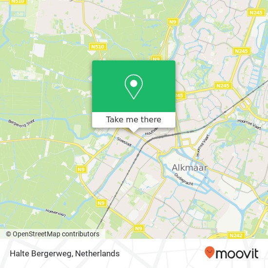 Halte Bergerweg map