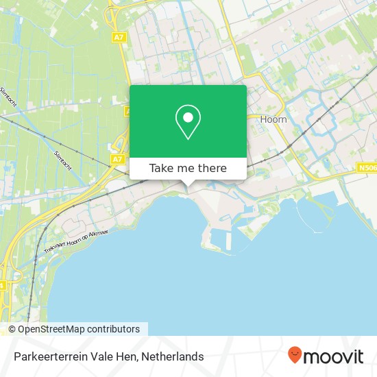 Parkeerterrein Vale Hen map