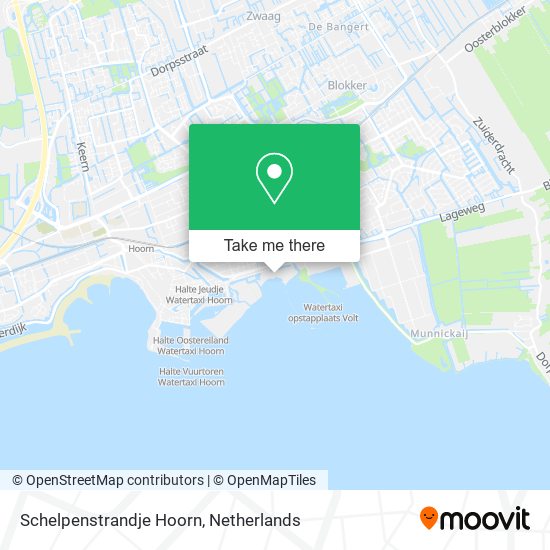 Schelpenstrandje Hoorn map