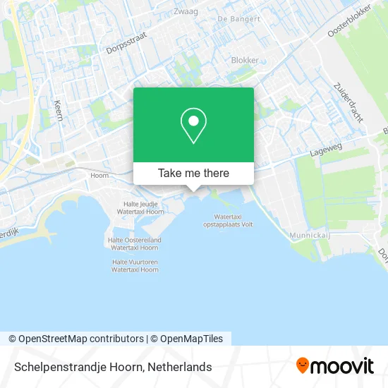 Schelpenstrandje Hoorn map