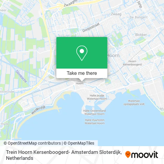 Trein Hoorn Kersenboogerd- Amsterdam Sloterdijk map