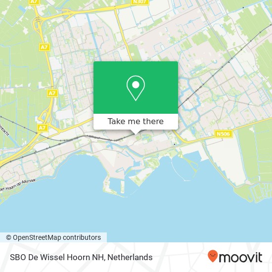 SBO De Wissel Hoorn NH map