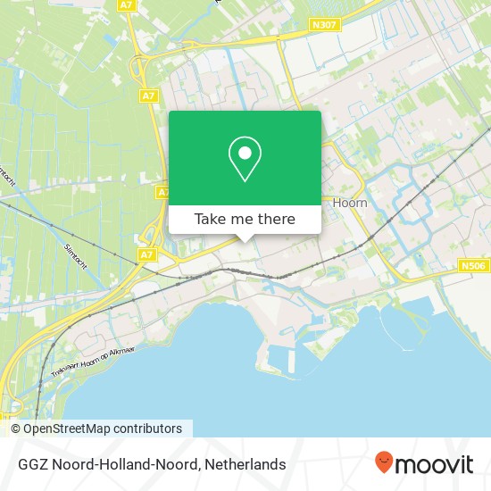 GGZ Noord-Holland-Noord map