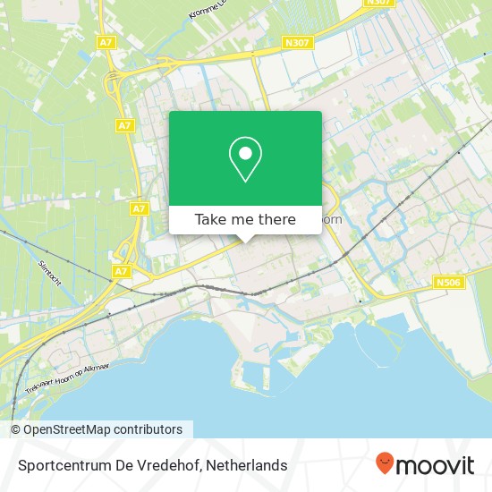 Sportcentrum De Vredehof map
