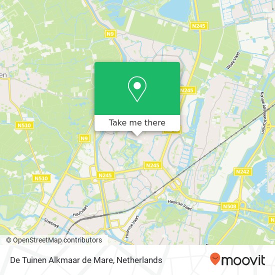 De Tuinen Alkmaar de Mare map