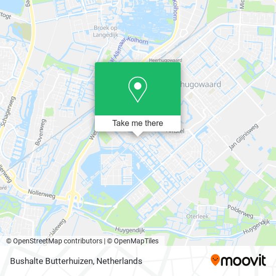 Bushalte Butterhuizen map