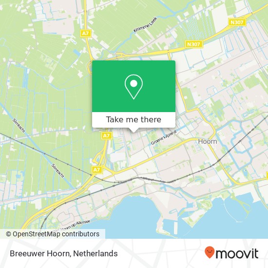Breeuwer Hoorn map